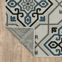 Covington Home Trieste Star Medallion Indoor Outdoor Rectangular Area Rug