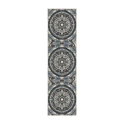 Covington Home Trieste Boho Medallion Indoor Outdoor Rectangular Runner