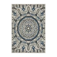 Covington Home Trieste Boho Medallion Indoor Outdoor Rectangular Area Rug