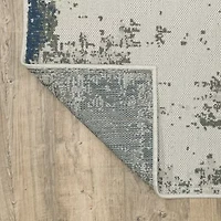 Covington Home Trieste Distressed Abstract Indoor Outdoor Rectangular Runner