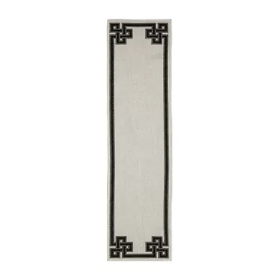 Covington Home Trieste Classic Bordered Indoor Outdoor Rectangular Runner