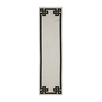 Covington Home Trieste Classic Bordered Indoor Outdoor Rectangular Runner