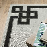 Covington Home Trieste Classic Bordered Indoor Outdoor Rectangular Area Rug