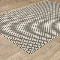 Covington Home Trieste Lattice Diamond Indoor Outdoor Rectangular Area Rug