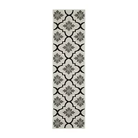 Covington Home Trieste Moroccan Lattice Geometric Indoor Outdoor Rectangular Runner