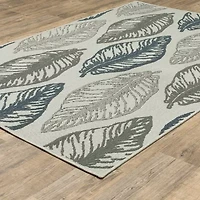 Covington Home Trieste Tropical Leaf Indoor Outdoor Rectangular Area Rug