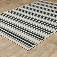 Covington Home Trieste Class Stripe Indoor Outdoor Rectangular Area Rug