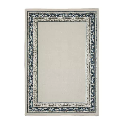 Covington Home Trieste Vintage Bordered Indoor Outdoor Rectangular Area Rug