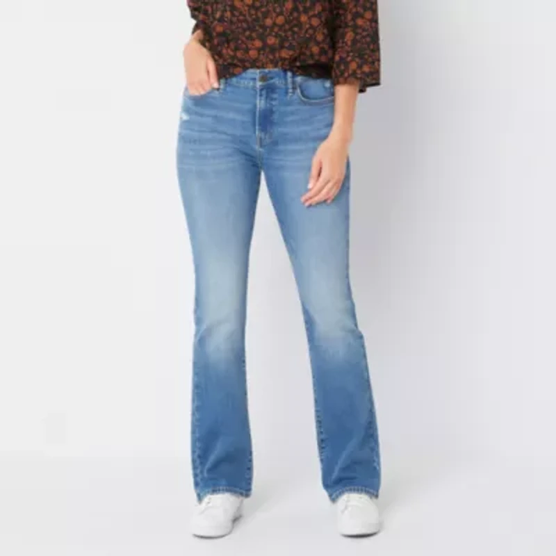 a.n.a Tall Womens High Rise Bootcut Jean