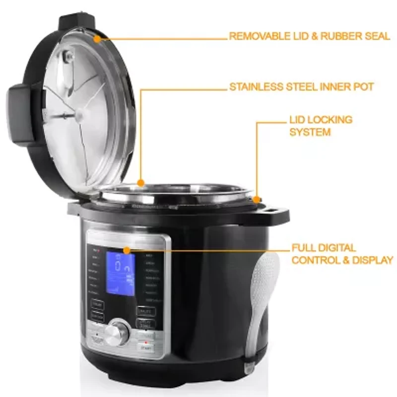 MegaChef Stainless Steel Pressure Cooker