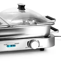 MegaChef Electric Triple 2.63 Quart Buffet Server