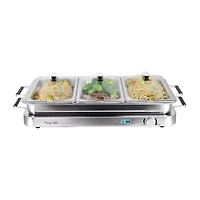 MegaChef Electric Triple 2.63 Quart Buffet Server