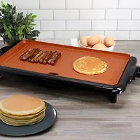 Megachef 19in. Electric Grill/Griddle with Copper Coating
