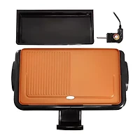 Megachef 19in. Electric Grill/Griddle with Copper Coating