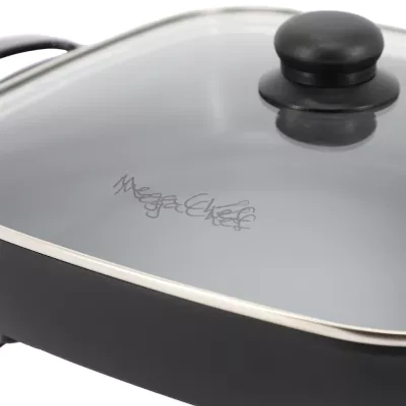 Megachef 12in. Black Electric Skillet