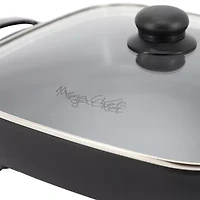 Megachef 12in. Black Electric Skillet