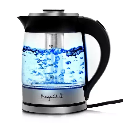 MegaChef 7-Cup Stainless Steel Electric Kettle