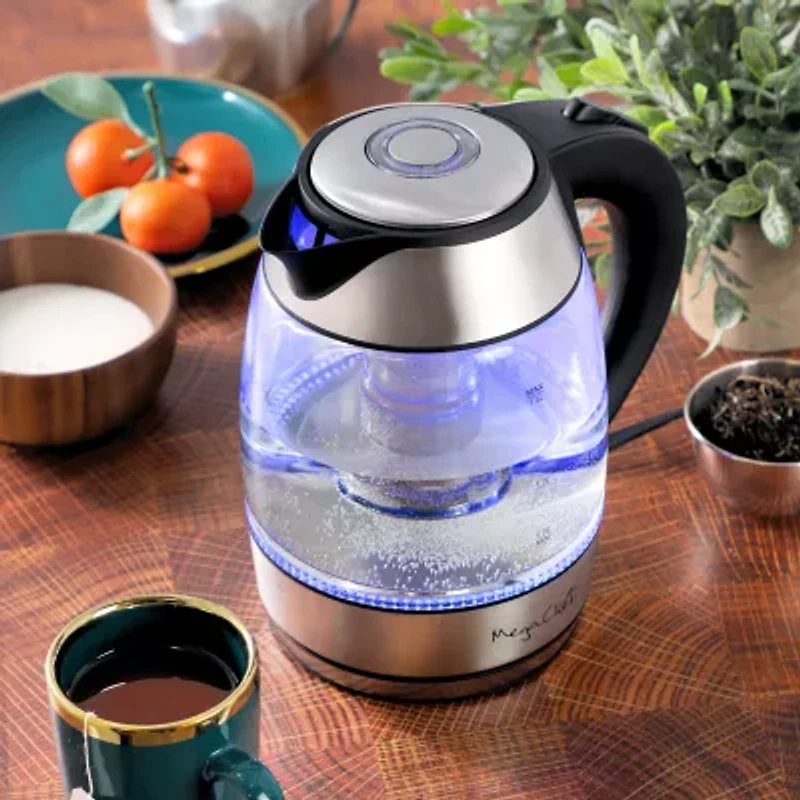 MegaChef 7-Cup Stainless Steel Electric Kettle