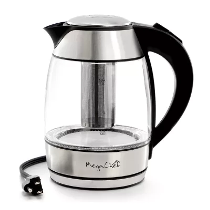 MegaChef 7-Cup Stainless Steel Electric Kettle