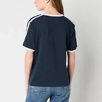 Los Angeles California 98 Ringer Boyfriend Womens Crew Neck Short Sleeve Loose Fit Juniors Graphic T-Shirt