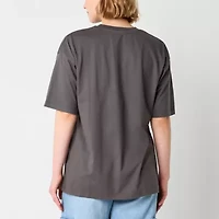 Ripple Junction Girls Juniors Crew Neck Short Sleeve Oversized Powerpuff Girls Graphic T-Shirt