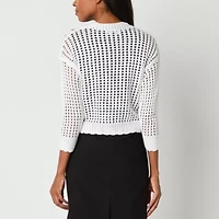 Perceptions Womens 3/4 Sleeve Shrug