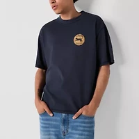 Arizona Mens Crew Neck Short Sleeve Boxy Fit Graphic T-Shirt