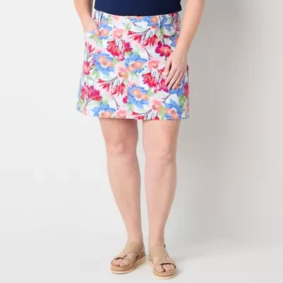 St. John's Bay Womens Mid Rise Plus Skort