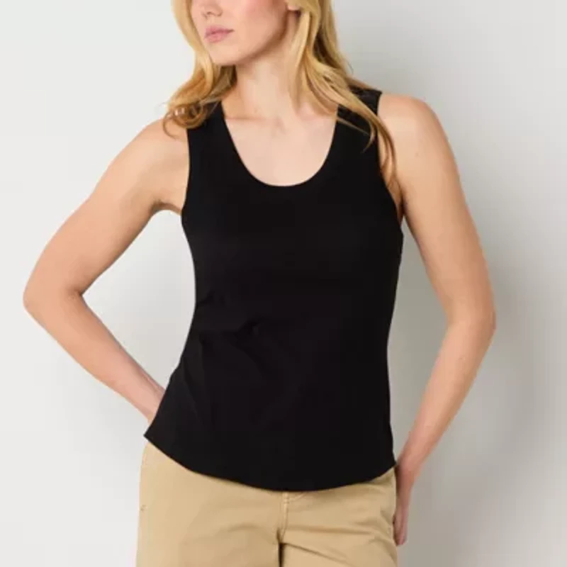 a.n.a Womens U Neck Sleeveless Tank Top