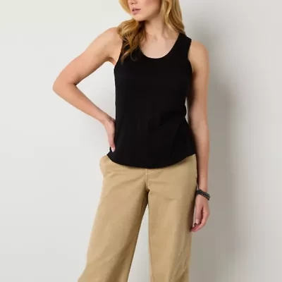a.n.a Womens U Neck Sleeveless Tank Top