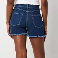 a.n.a Womens Highest Rise Front Yoke Denim Short