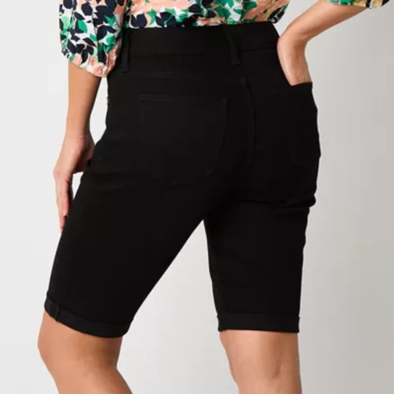 St. John's Bay Womens 11" Mid Rise Bermuda Short
