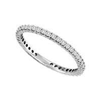 1/2 CT.T.W. Natural Diamond 14K White Gold Eternity Wedding Band
