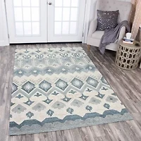 Rizzy Home Resonant Collection Lena Geometric Rectangular Rugs