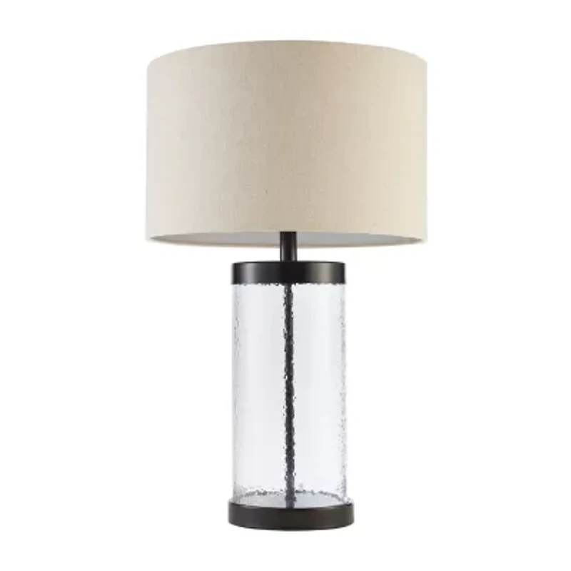 Hampton Hill Macon Glass Cylinder Table Lamp