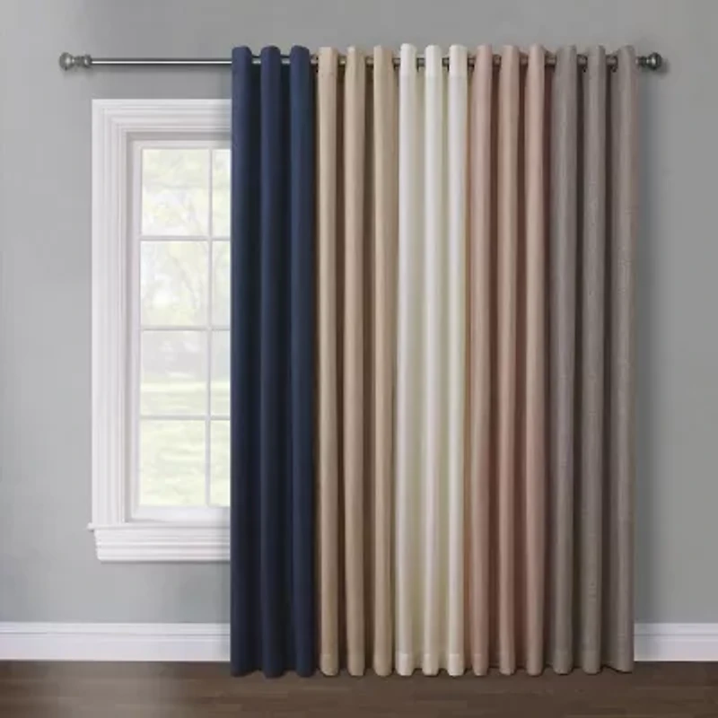 Regal Home Surfaces Solid Grommet Top Light-Filtering Single Curtain Panel