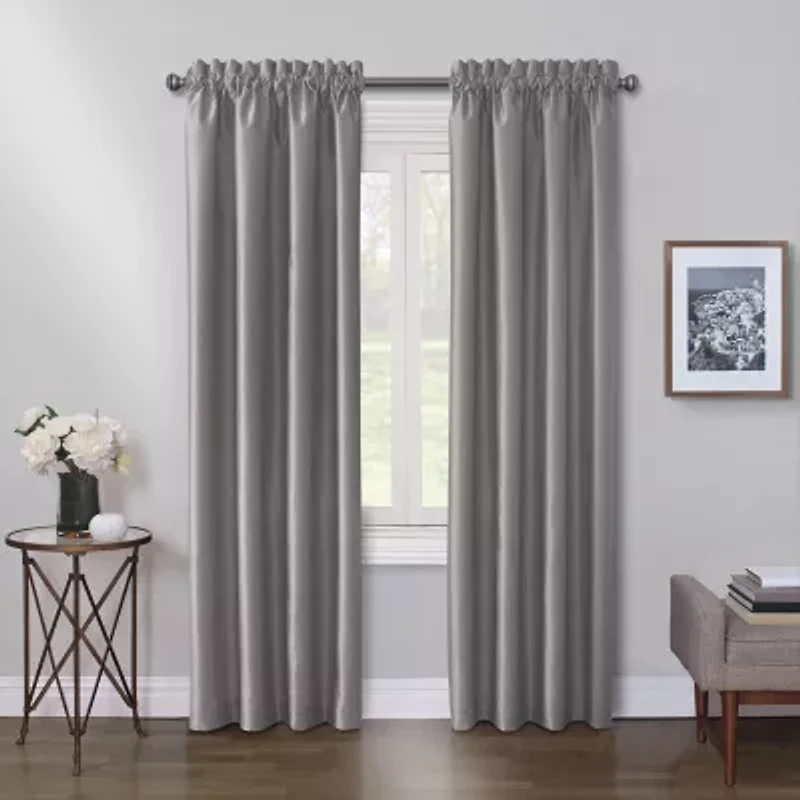 Max Blackout Mystique Rod Pocket 100% Single Curtain Panel