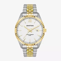 Armitron Mens Gold Tone Stainless Steel Bracelet Watch 20 5521wttt