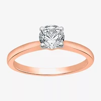 (G / SI2) Womens 3/4 CT. Lab-Grown White Diamond 10K Gold or 14K Round Solitaire Engagement Ring