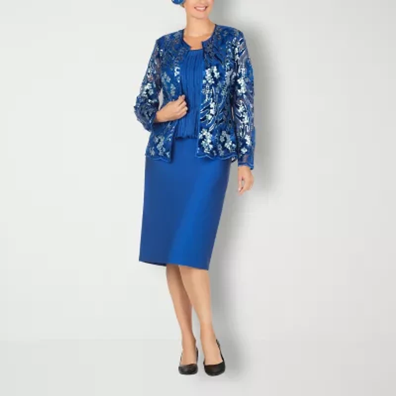 Giovanna Signature 3-pc. Floral Skirt Suit-Plus
