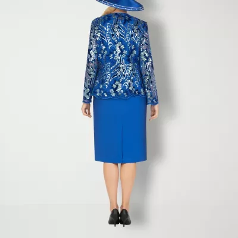 Giovanna Signature 3-pc. Floral Skirt Suit-Plus