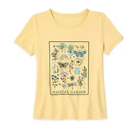 Thereabouts Little & Big Girls Round Neck Short Sleeve Graphic T-Shirt