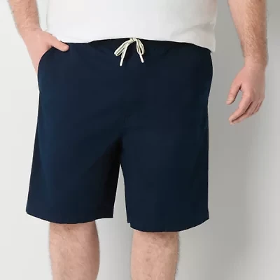 St. John's Bay Pull-On Deck 10" & 11" Mens Big and Tall Stretch Fabric Chino Short