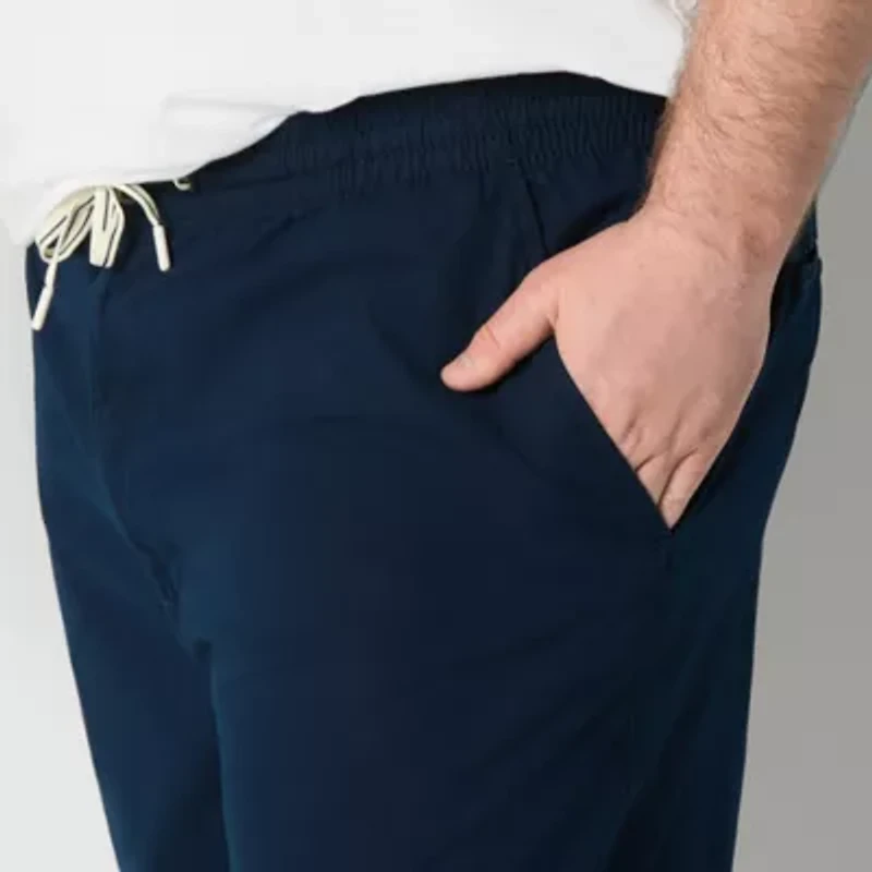 St. John's Bay Pull-On Deck 10" & 11" Mens Big and Tall Stretch Fabric Chino Short