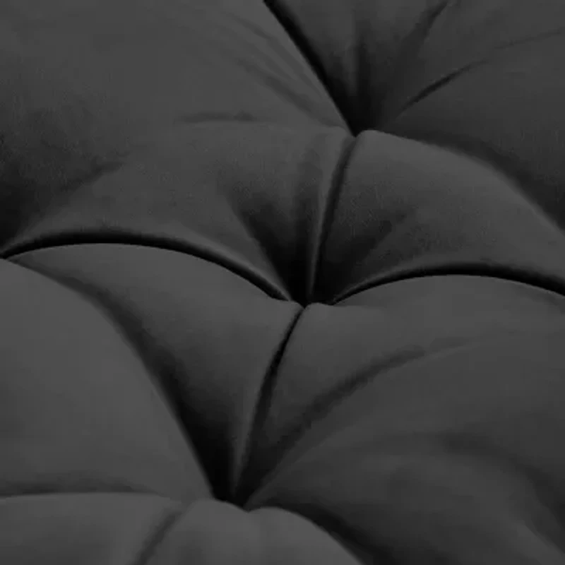 Sweet Home Collection™ 20"x20" Oversized Square Tufted Floor Pillow Faux Velvet Fabric