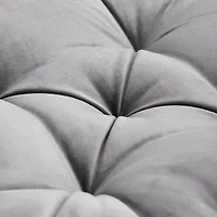 Sweet Home Collection™ 20"x20" Oversized Square Tufted Floor Pillow Faux Velvet Fabric