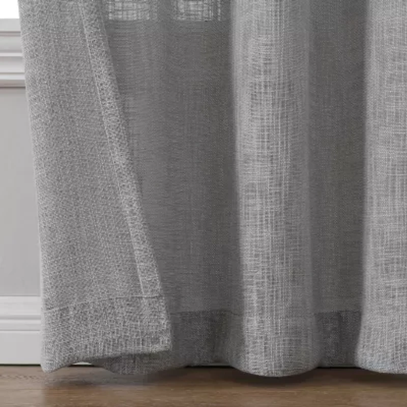 Regal Home Ashford Grommet Top Sheer Single Curtain Panel