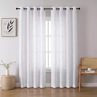 Regal Home Ashford Grommet Top Sheer Single Curtain Panel