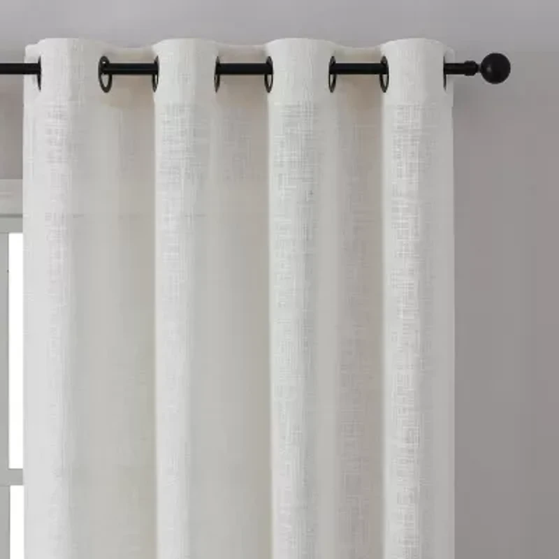 Regal Home Ashford Grommet Top Sheer Single Curtain Panel