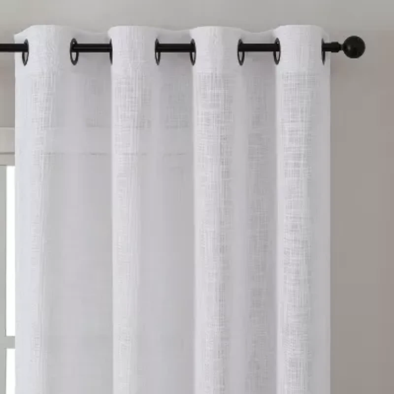 Regal Home Ashford Grommet Top Sheer Single Curtain Panel
